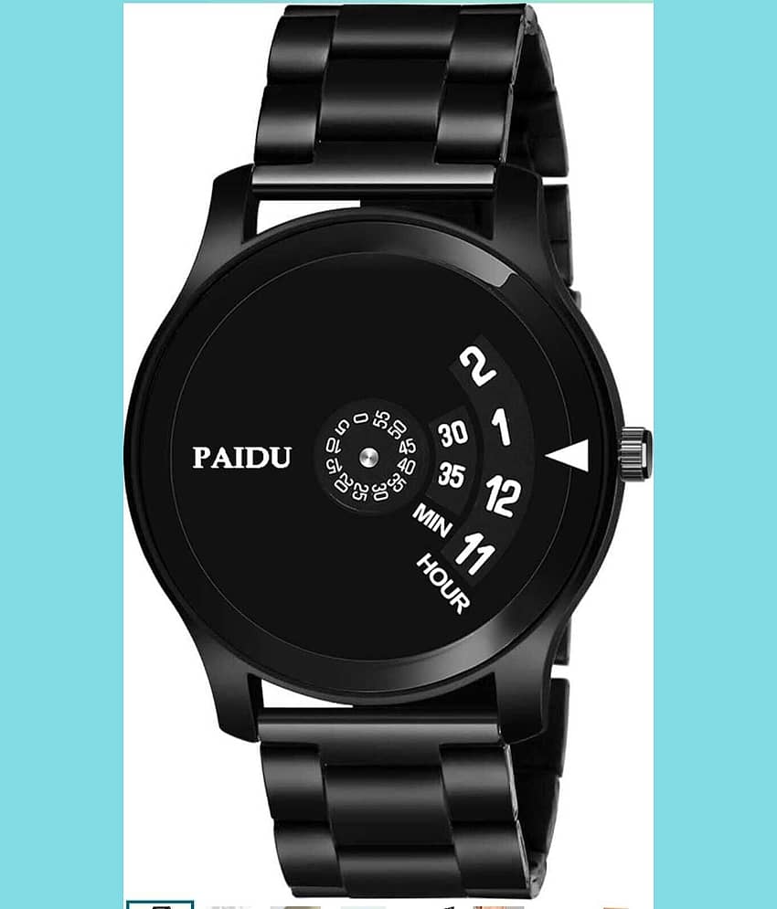 MIVAAN Black Silicon Analog Men's Watch
