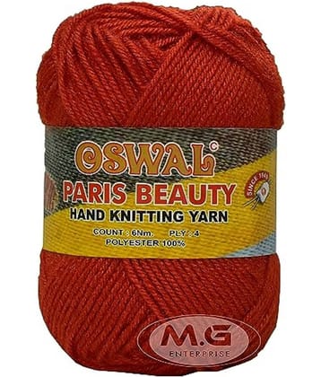 Oswal Premium Socks high Strength Paris Beauty Yarn Suitable for Socks, Accessories, and Home Decor. Rust 200 GMS- Art-ADCA