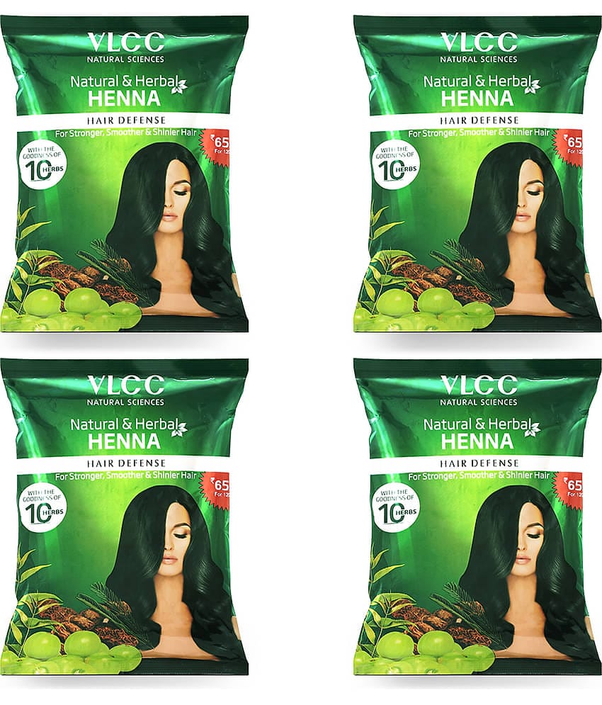 Vlcc Natural & Herbal Henna , 120G(Pack Of 4)
