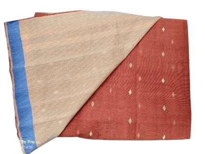 Handwoven Khadi Buta Saree in Vibrant Shades