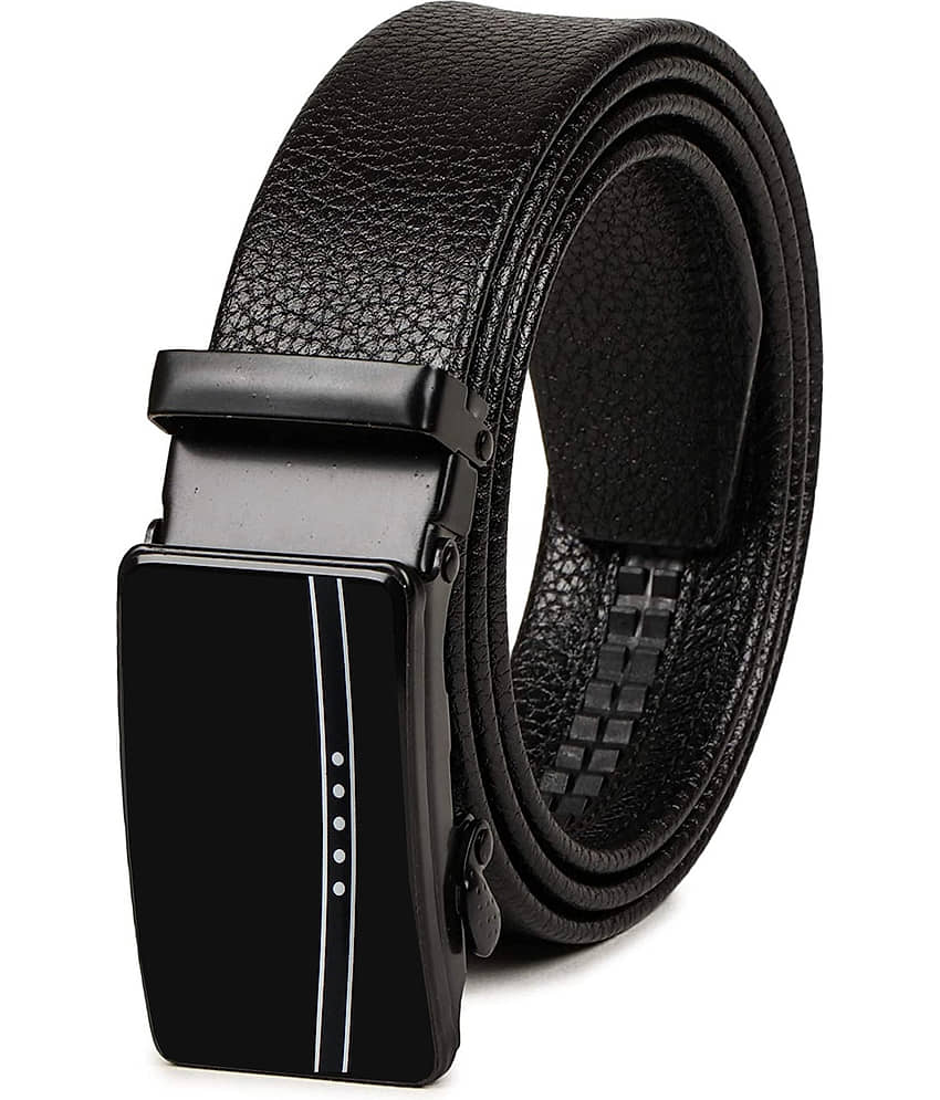 Loopa - Black PU Men's Formal Belt ( Pack of 1 )