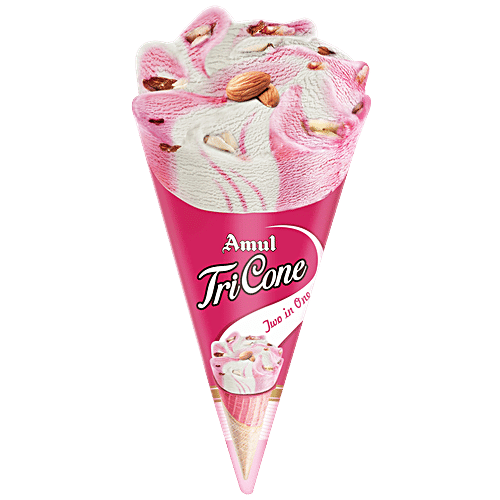 Amul Tricone Two In One Ice Cream, 120 ml