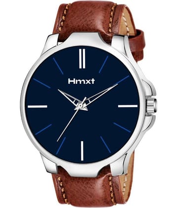 HMXT Brown Leather Analog Men's Watch