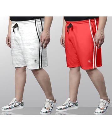 Ardeur Multi Cotton Blend Men's Shorts ( Pack of 2 )