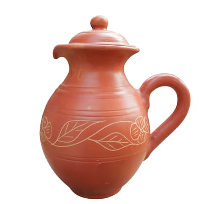 Nature Touch Clay Water Jug for Daily Hydration | Terracotta Pot | Health Benefits | Sustainable & Handcrafted Jug