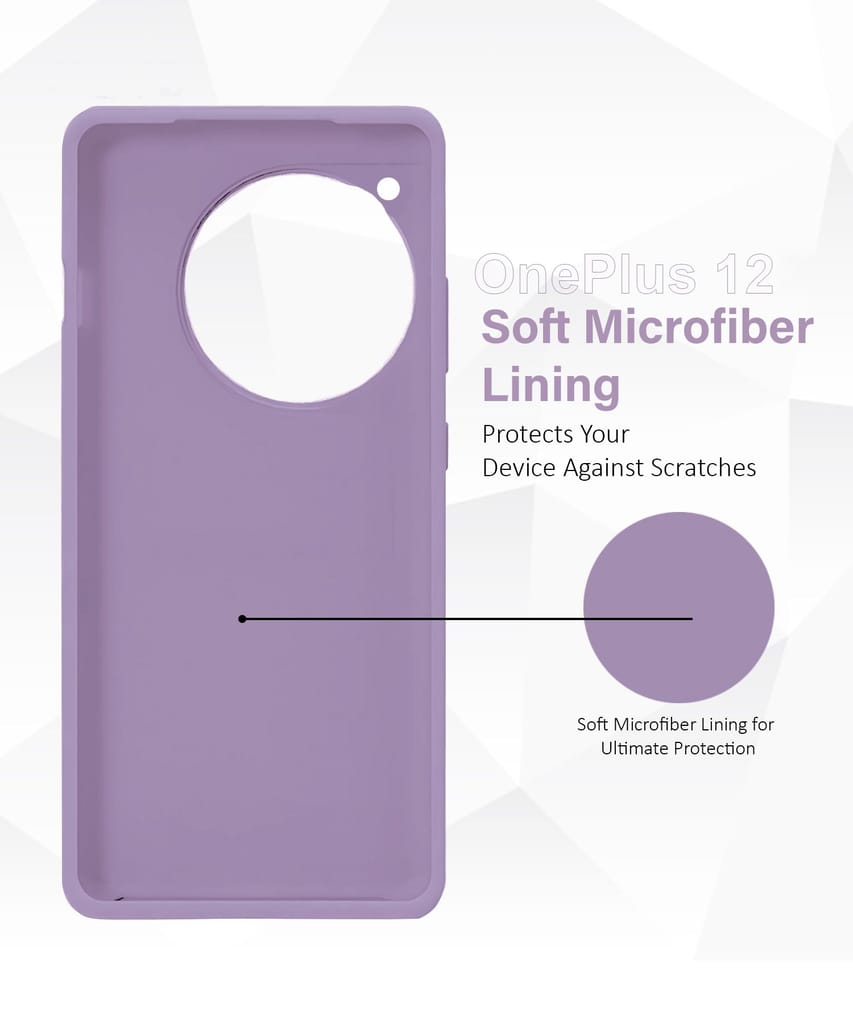 LIRAMARK Liquid Silicone Soft Back Cover Case for OnePlus 12 5G