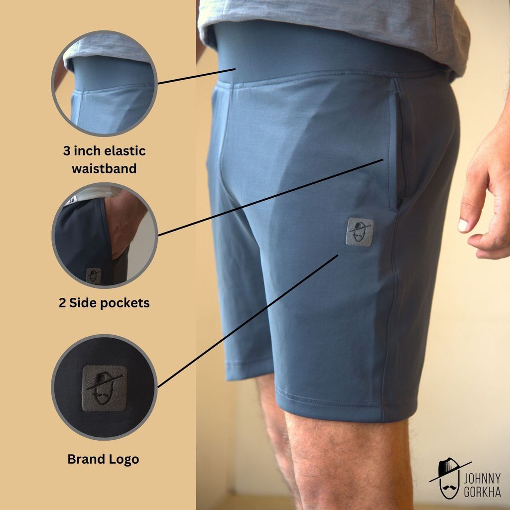 Trendy Men Johnny Gorkha Men's Workout Shorts | Blend of Polyester and Elastane 2025 at ShopCirc Trendy Men Johnny Gorkha Men's Workout Shorts | Blend of Polyester and Elastane 2025 at ShopCirc