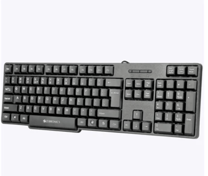Zebronics K65 USB Keyboard, USB Interface and Retractable Stand- Black