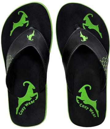 Cozy Wear - Black Men's Thong Flip Flop