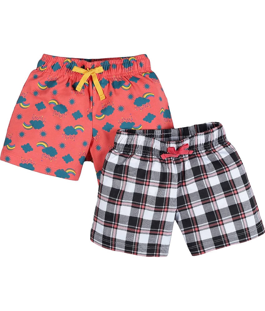 PLUM TREE Pack of 1 Girls Cotton Bermudas ( Multi )
