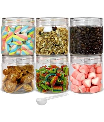 PearlPet Tiffany_500ml PET Transparent Spice Container ( Set of 6 )