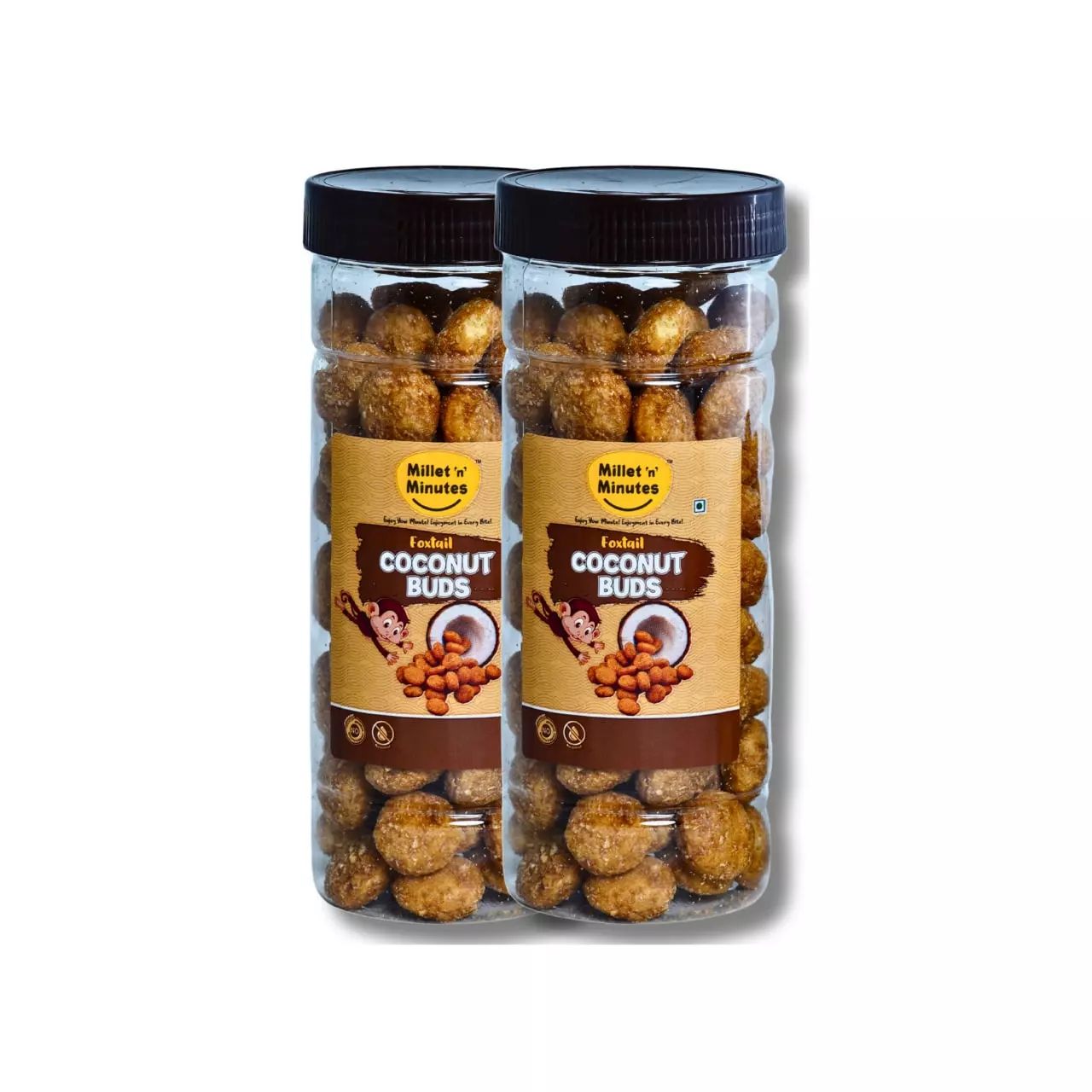 MilletnMinutes Foxtail Millet Peanut Balls – Wholesome and Nutritious Snack Made with Foxtail Millets, Jaggery, and Peanuts – Rich in Fiber and Natural Energy – Pack of 2