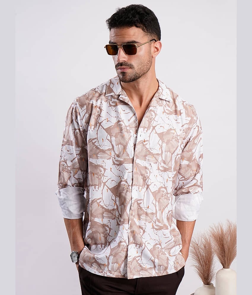 IVOC Poly Cotton Relaxed Fit Printed Half Sleeves Men's Casual Shirt - Multicolor ( Pack of 1 )