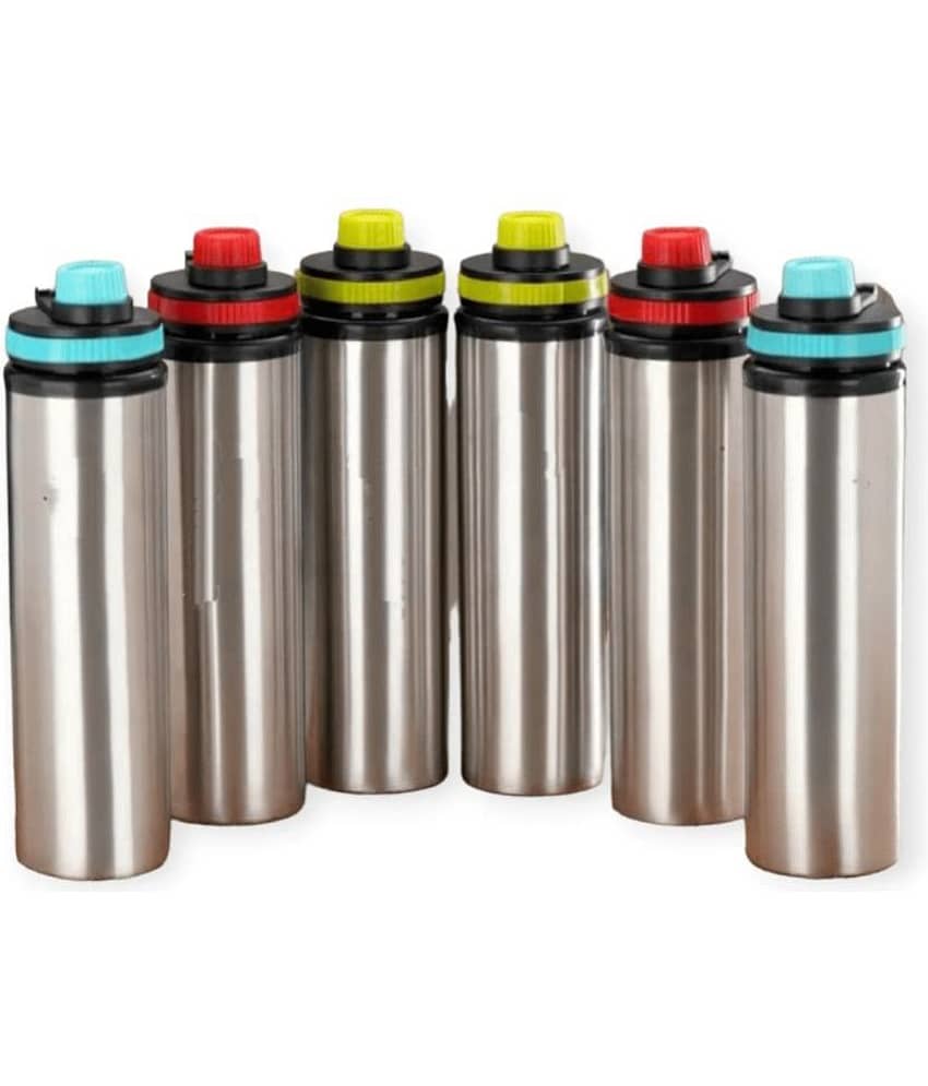 ATROCK Water Bottle Multicolour Sipper Water Bottle 900 mL ( Set of 6 )