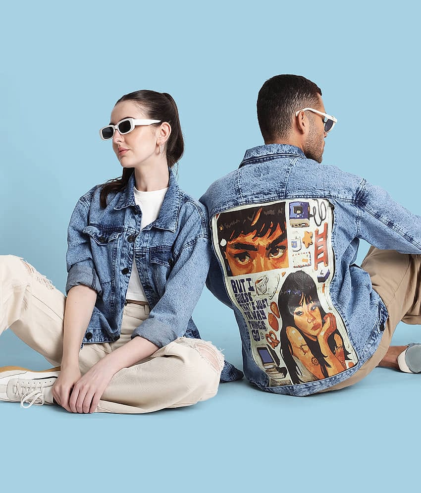 Bene Kleed Cotton Men's Denim Jacket - Blue ( Pack of 1 )