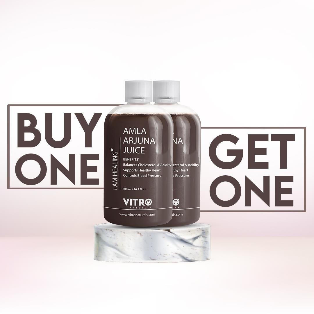 Amla Arjuna Juice 500ml - Buy 1 Get 1 Free-2 Units