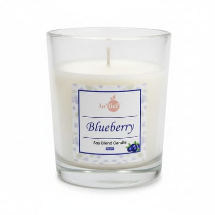 In'lief Shot Glass Candle | Blueberry | 50gms