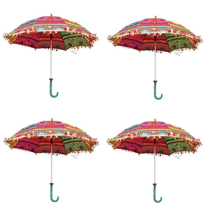 Rajasthani Print Umbrella Set Of 13 Umbrellas For Wedding, Celebration and Home Decor.