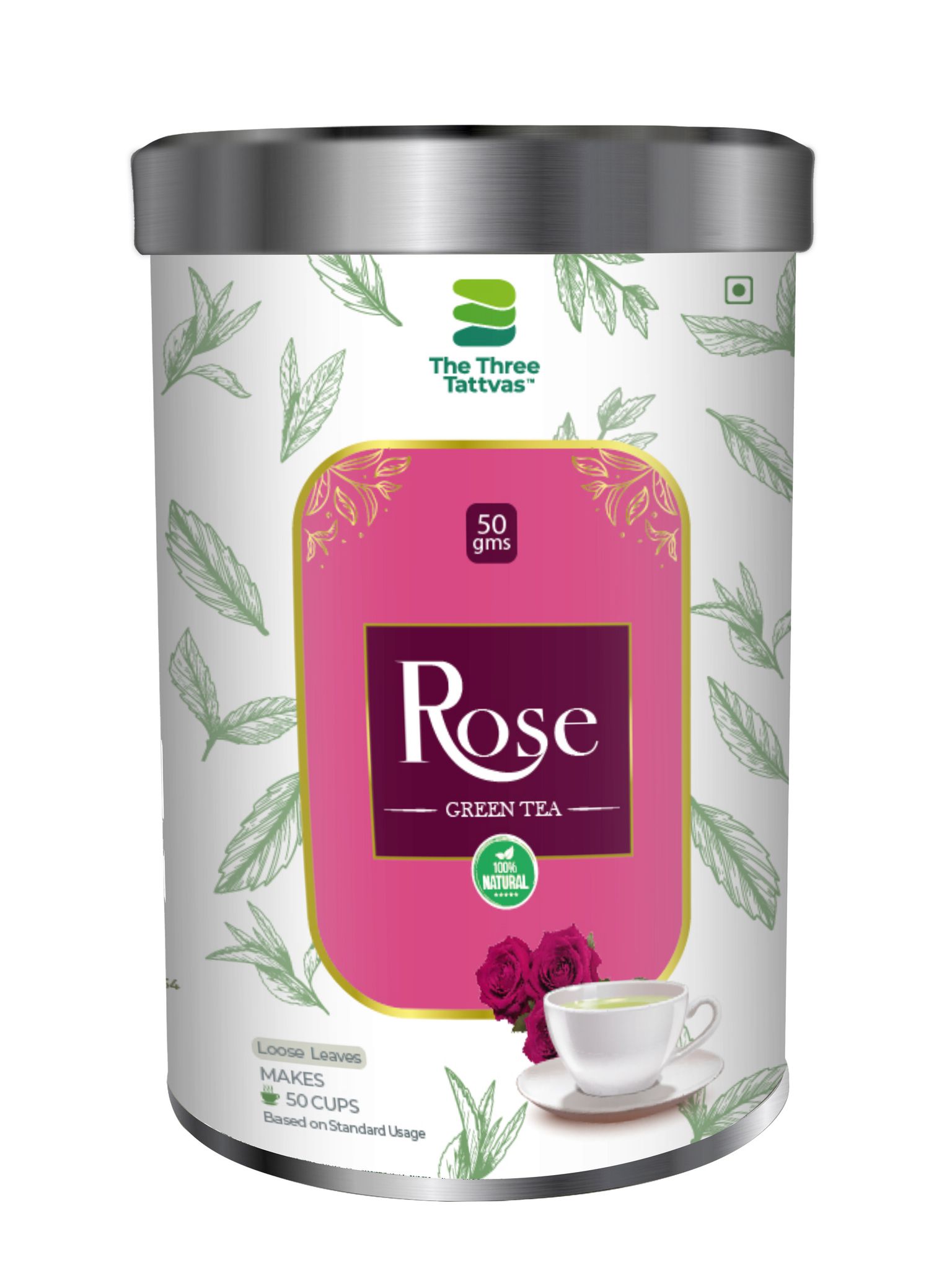 Rose Green Tea 50gms