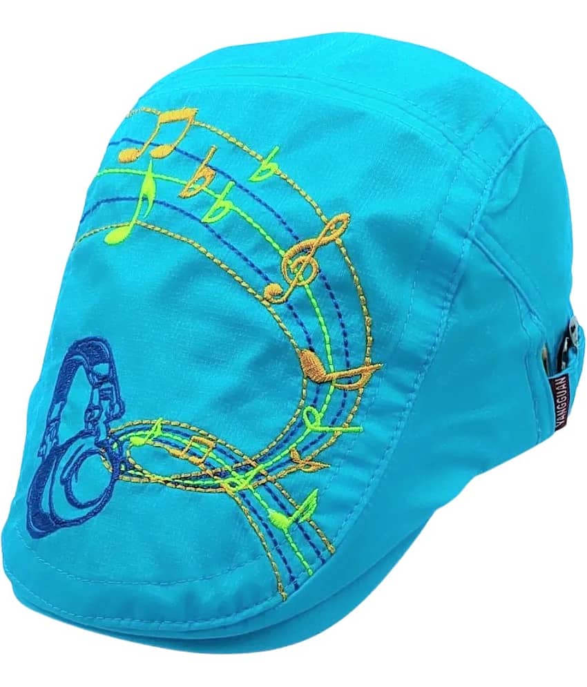 Zacharias Boy's & Girl's Kids Beret Golf Polyester Cap Sky-Blue (1-4 Years) musicly-01