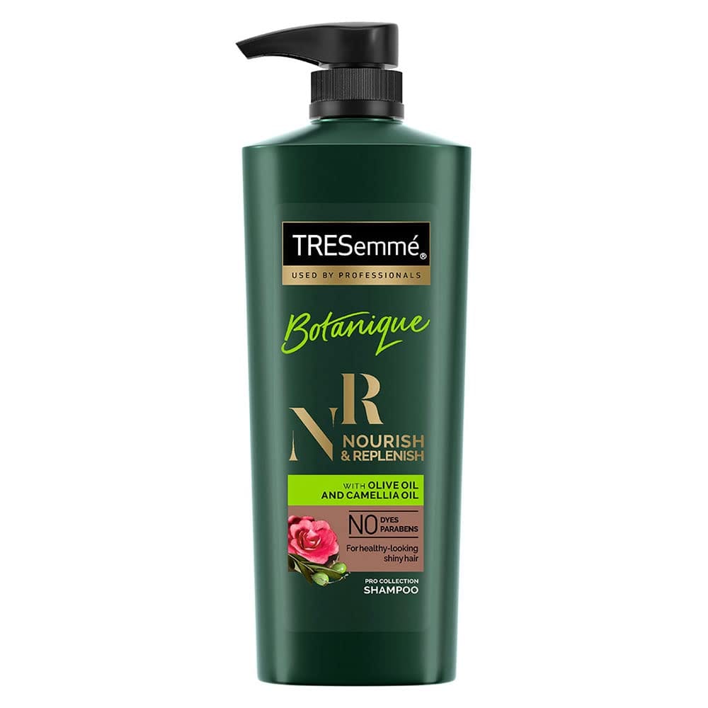 Tresemme Botanique Nourish & Replenish Pro Collection Shampoo - Olive & Camellia Oil, No Dyes & Parabens, 580 Ml