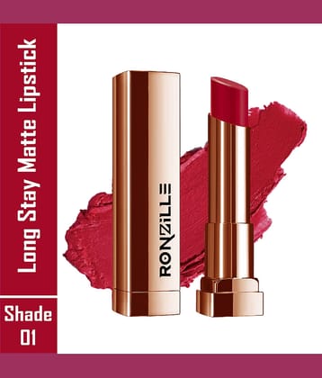 Ronzille Bubblegum Pink Matte Lipstick 4.5
