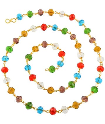 ADMIER Multi Color Brass Necklace ( Pack of 1 )