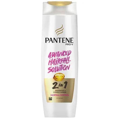 Pantene 2-In-1 Hairfall Control Shampoo + Conditioner, 180 ml