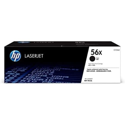 HP 56X High Yield Black Original LaserJet Toner Cartridge- CF256X
