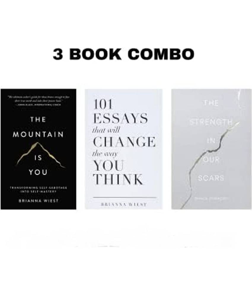 The Mountain Is You + 101 Essays That Will Change The Way You Think + The Strength in our Scars