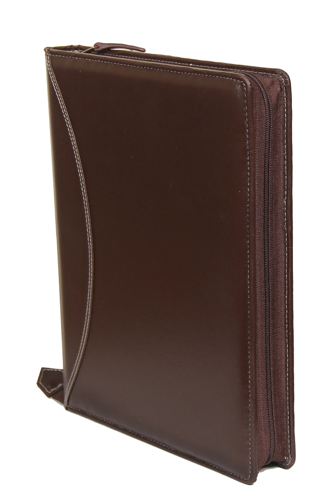 Sukeshcraft PU Multiuse 25 File Sleeve for Documents, Certificates, FDRs | A4 Size Portfolio Document Holder for Office, Home, School & Sports Use (Grain Coffee Brown)