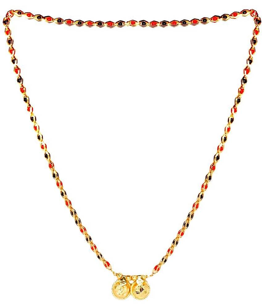 JIPPA - Golden Mangalsutra ( Pack of 1 )