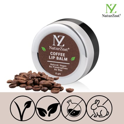 NaturZest Coffee Lip Balm, 6 gm