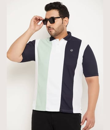 renuovo - Navy Cotton Blend Regular Fit Men's Polo T Shirt ( Pack of 1 )