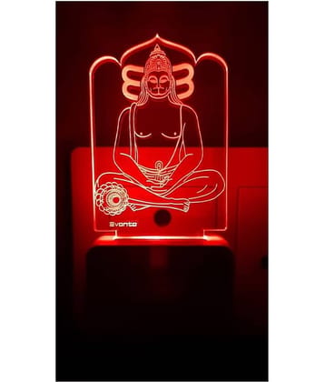 SUPER AJANTA E010 KASTBHNJAN HANUMANJI Night Lamp Multi - Pack of 1