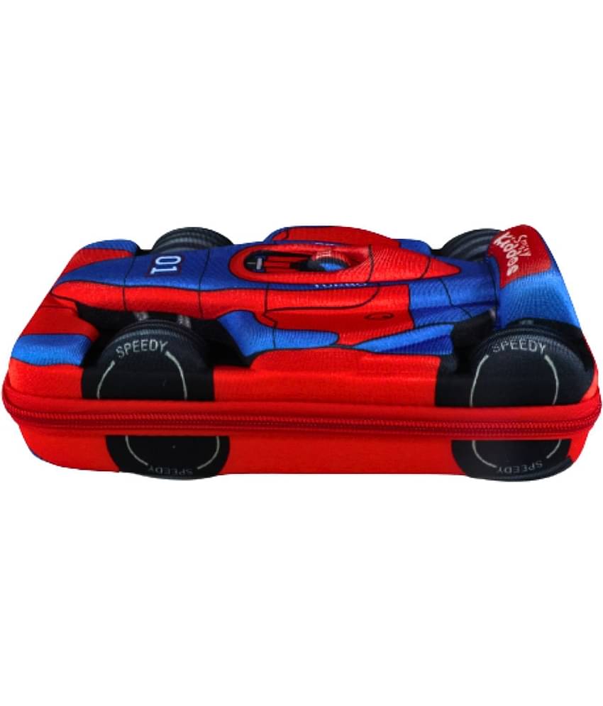 Sports Car EVA Pencil Case - Red & Blue