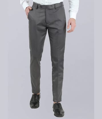 VEI SASTRE Slim Flat Men's Formal Trouser - Dark Grey ( Pack of 1 )