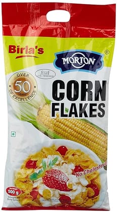 Morton Cornflakes Breakfast Cereal, 500G (Pack Of 2)