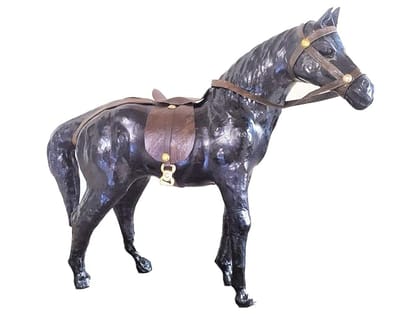 RAHUL Decorative Item (Black Horse, 18)
