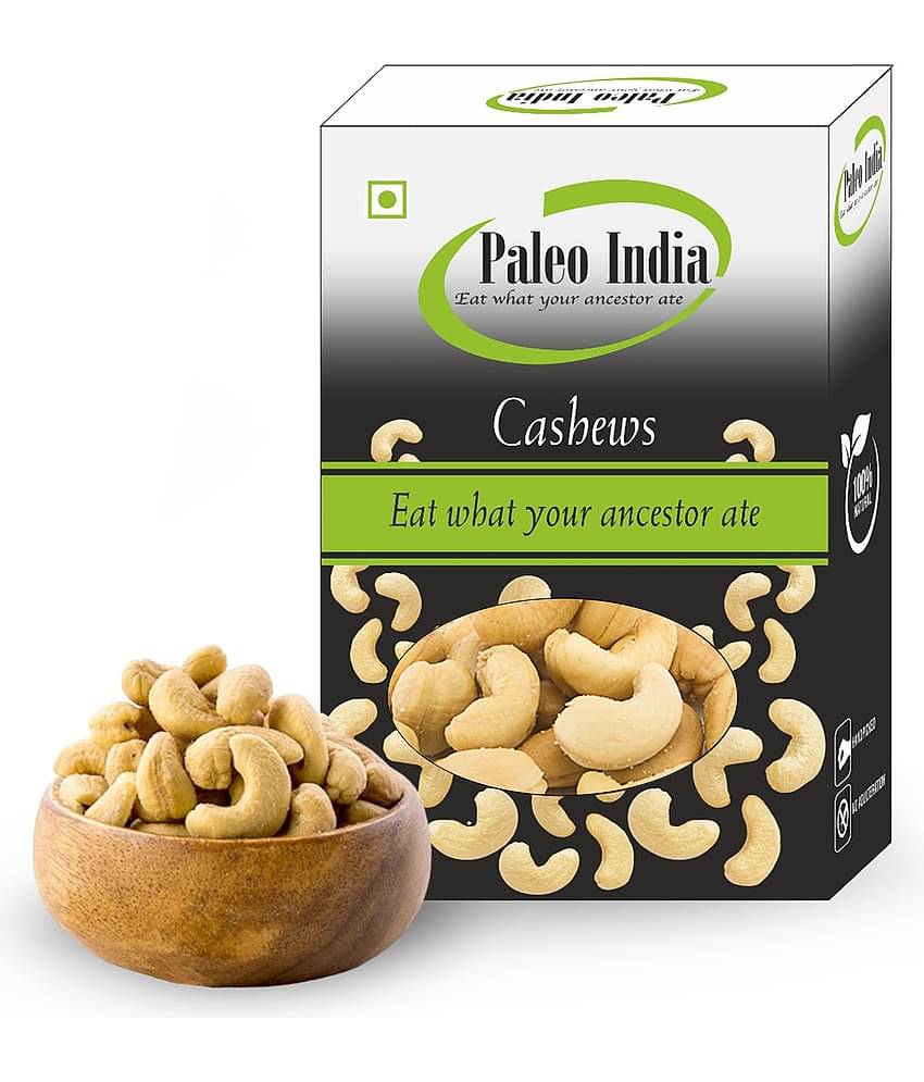Paleo India Roasted and Salted Cashews 200gm Whole Kaju