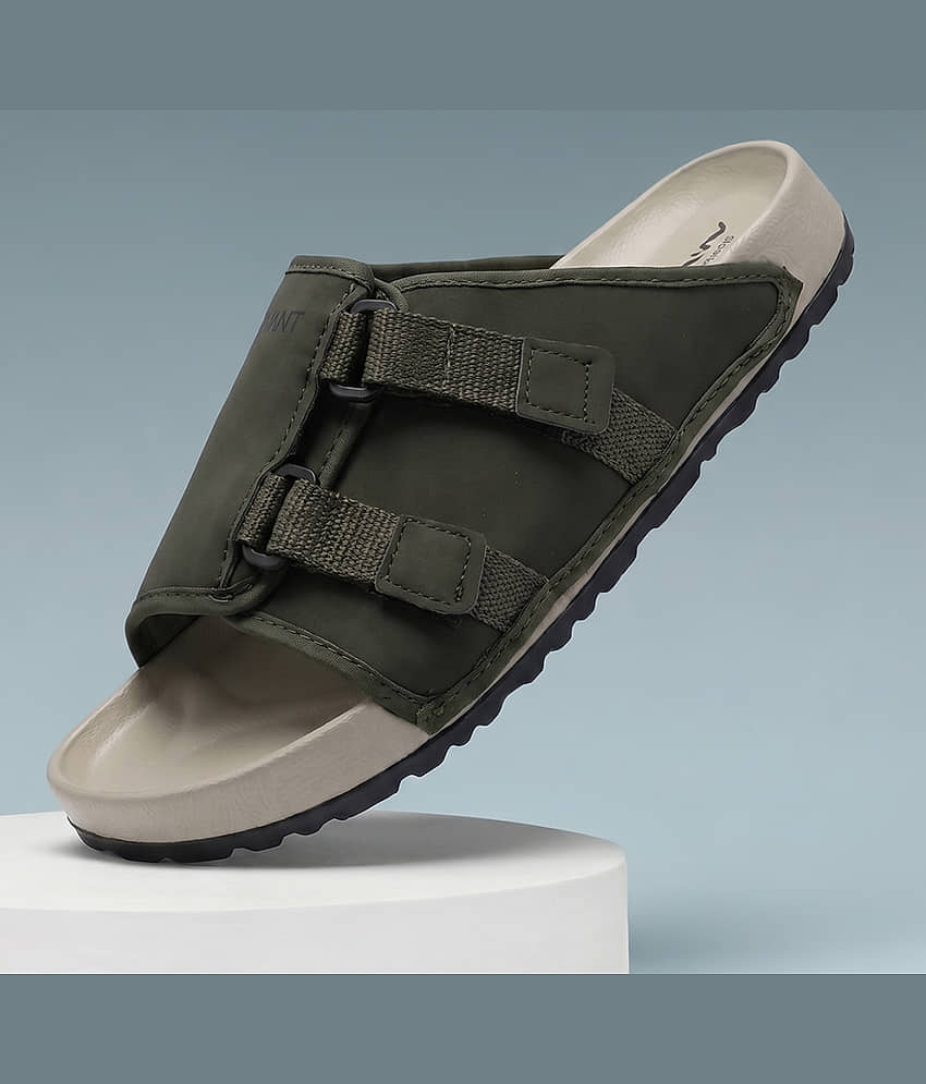 Avant 805852 Olive Men's Slide Flip Flop