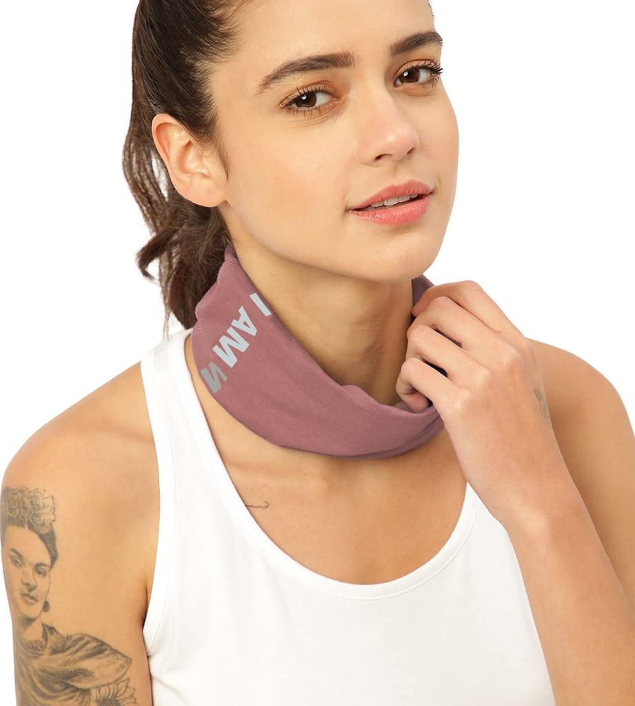 FREECULTR Unisex Bamboo Bandana, Anti Microbial Super Soft & Comfort Fit, Breathable Multipurpose Headband, Face Mask for Dust Protection and Sun - Size Printed Pack of 2-Cuban Peach, Pilot Blue