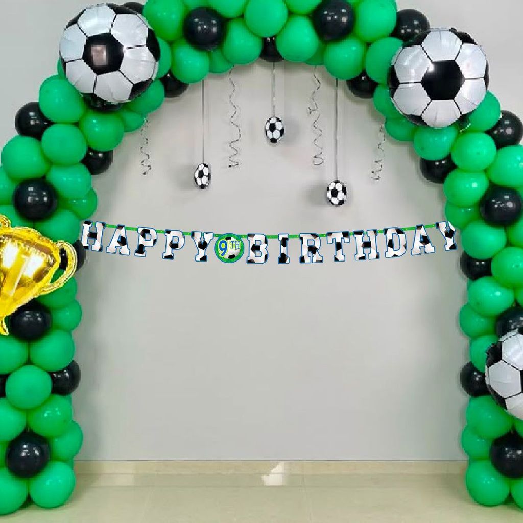 Soccer/Football Theme Birthday Letter Banner Jumbo - 10FT - 1PC - Party and Festive Needs | Buy online on ZillyBuy