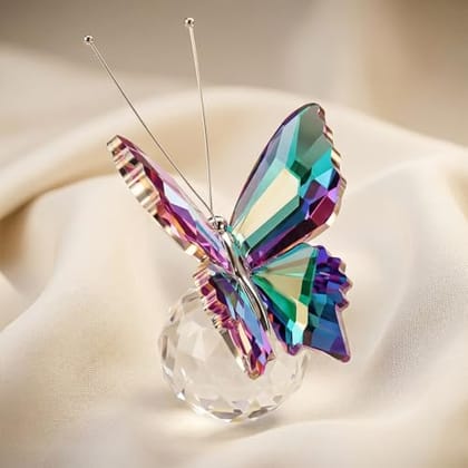 Ekhasa Nostrae Crystal Butterfly Show Pieces for Home Decor Living Room Decorative Items | Glass Showpieces Gift Ekhasa Nostrae Crystal Butterfly Show Pieces for Home Decor Living Room Decorative Items | Glass Showpieces Gift