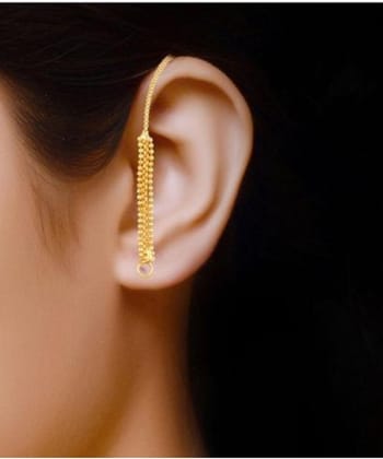 Ear Chain (Kanoti) Gold Plated Women & Girls Use