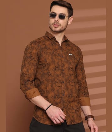MAJESTIC MAN 100% Cotton Slim Fit Printed Full Sleeves Men's Casual Shirt - Grey ( Pack of 1 )