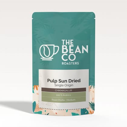 THE BEAN CO Pulp Sundried Coffee Beans | Medium Roast |100% Arabica (Whole Bean, 1000 g)