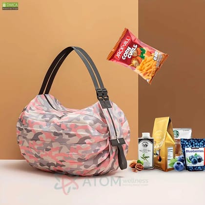 Two Pieces Foldable Shopping Bag-1