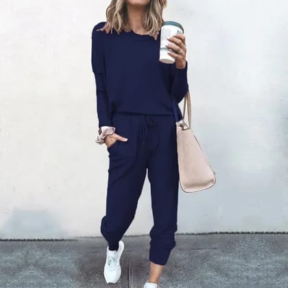 WOMEN'S 2023 SWEATSUIT TWO PIECE OUTFIT-Black / S / Full Sleeve