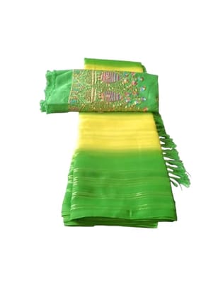 Elegant Silk Saree Set with Intricate Work Blouse